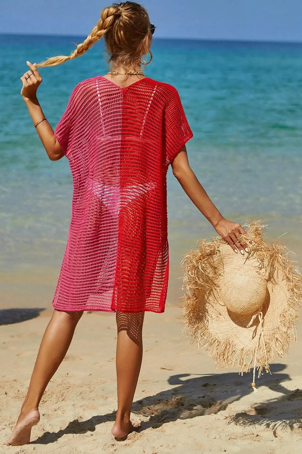 Chic openwork knit cover up - Love Salve